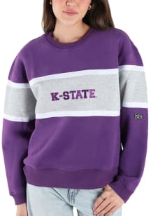 Hype and Vice K-State Wildcats Womens Purple Taylor Crew Sweatshirt