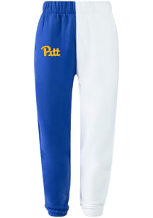 Hype and Vice Pitt Panthers Womens Color Block White Sweatpants