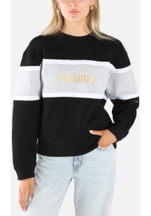 Hype and Vice Purdue Boilermakers Womens Black Taylor Crew Sweatshirt