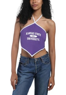 Hype and Vice K-State Wildcats Womens Purple Y2K Tank Top