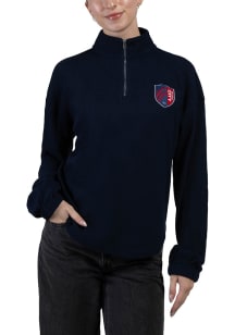 Hype and Vice St Louis City SC Womens Navy Blue Grand Slam Qtr Zip