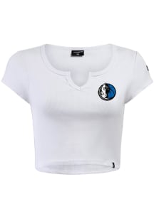 Hype and Vice Dallas Mavericks Womens White Cali Short Sleeve T-Shirt