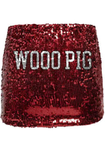 Hype and Vice Arkansas Razorbacks Womens Cardinal Sequin Skirt
