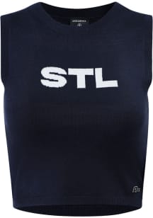 Hype and Vice St Louis City SC Womens Navy Blue Ivy Tank Top