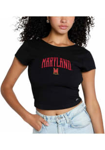 Hype and Vice Maryland Terrapins Womens Black Comeback Short Sleeve T-Shirt