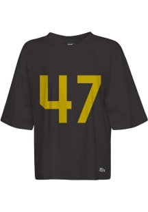 Hype and Vice Iowa Hawkeyes Womens Black Oversized Short Sleeve T-Shirt
