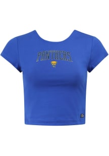 Hype and Vice Pitt Panthers Womens Blue Comeback Short Sleeve T-Shirt