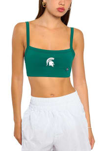 Hype and Vice Michigan State Spartans Womens Green Active Tank Top