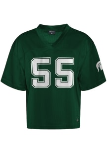 Michigan State Spartans Womens Hype and Vice Boyfriend Fashion Football Jersey - Green
