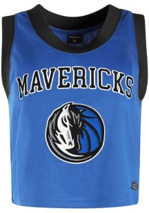 Dallas Mavericks Womens Hype and Vice Cropped Fashion Basketball Jersey - Blue
