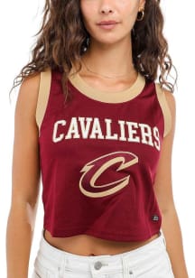 Cleveland Cavaliers Womens Hype and Vice Cropped Fashion Basketball Jersey - Maroon