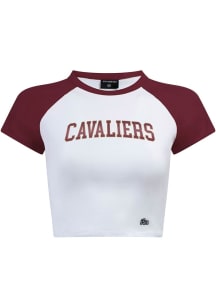 Hype and Vice Cleveland Cavaliers Womens White Homerun Short Sleeve T-Shirt
