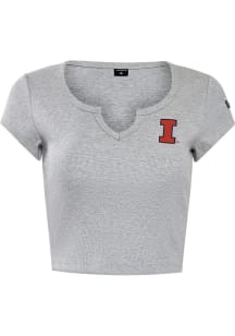 Hype and Vice Illinois Fighting Illini Womens Ash Cali Short Sleeve T-Shirt