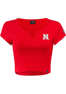 Hype and Vice Nebraska Cornhuskers Womens Red Cali Short Sleeve T-Shirt