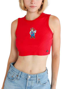 Hype and Vice Nebraska Cornhuskers Womens Red Cut Off Tank Top