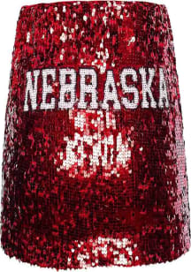 Hype and Vice Nebraska Cornhuskers Womens  Sequined Nebraska Skirt