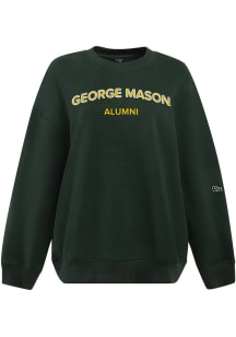 Hype and Vice George Mason University Womens Green Alumni Crew Sweatshirt