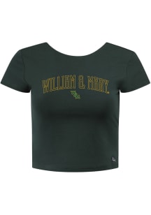 Hype and Vice William & Mary Tribe Womens Green Cali Short Sleeve T-Shirt