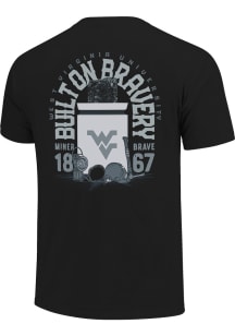 West Virginia Mountaineers Black Built on Bravery Short Sleeve T Shirt