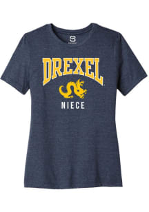 Summit Sportswear Drexel Dragons Womens Navy Blue Niece Short Sleeve T-Shirt