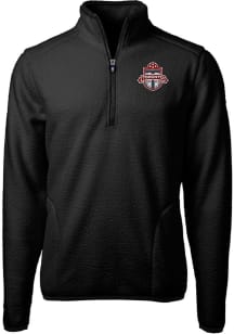 Cutter and Buck Toronto FC Mens Black Cascade Sherpa Big and Tall Qtr Zip