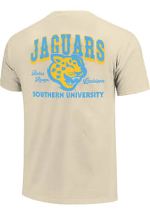 Southern University Jaguars Ivory Drawn Lacumba Short Sleeve T Shirt