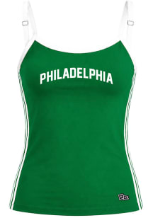 Hype and Vice Philadelphia Womens Kelly Green word arch Tank Top