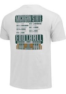 Michigan State Spartans White 2026 Football Schedule Short Sleeve T Shirt
