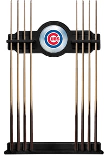 Chicago Cubs Solid Wood Cue Rack Pool Table Accessories