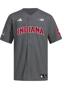 Adidas Indiana Hoosiers Mens Dark Grey Replica Baseball Jersey