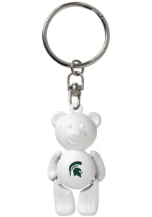 Michigan State Spartans Beary Cute Keychain - Green