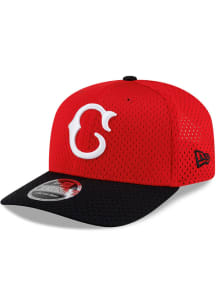 New Era Cincinnati Reds Jersey Mesh 9SEVENTY Stretch Snap Adjustable Hat - Black