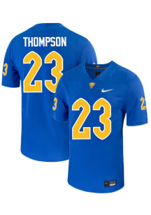 Kanye Thompson  Nike Pitt Panthers Blue NIL Name And Number Football Jersey
