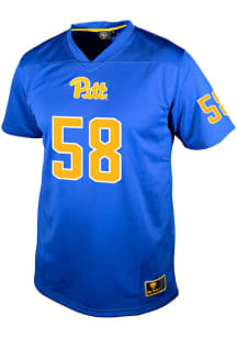 mason lindsay  Genuine Collective Pitt Panthers Blue Football NIL Football Jersey