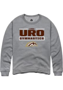 Linda Uro Western Michigan Broncos Mens Grey NIL Stacked Box Player Crew