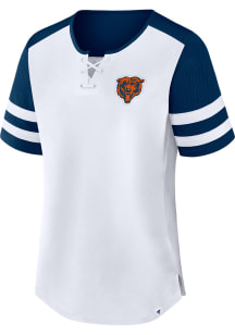 Chicago Bears Womens Touchdown Pass Fashion Football Jersey - White