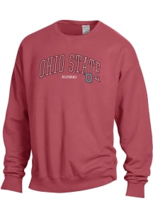 Ohio State Buckeyes Womens Red Alumni Crew Sweatshirt