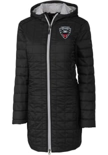 Cutter and Buck DC United Womens Black Rainier PrimaLoft Long Filled Jacket