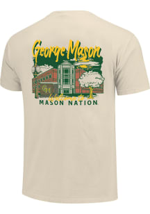 George Mason University Ivory Hand Drawn Campus Stack Short Sleeve T Shirt