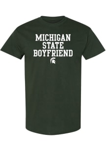 Michigan State Spartans Green Basic Block Boyfriend Short Sleeve T Shirt