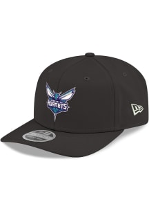 New Era Charlotte Hornets 9SEVENTY Stretch Snap Adjustable Hat - Black