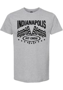 Summit Sportswear Indianapolis Grey Pit Crew Short Sleeve Fashion T Shirt