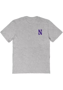 Vive La Fete Northwestern Wildcats Womens Grey Impressions Short Sleeve T-Shirt
