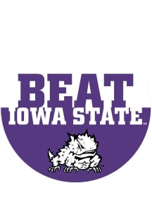 TCU Horned Frogs BEAT Iowa State 3" Button - Purple