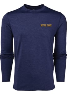 Greyson Notre Dame Fighting Irish Mens Navy Blue Guide Stadium Series Long Sleeve Crew Sweatshrt