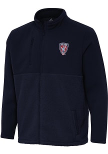 Antigua Indy Eleven Mens Navy Blue Daily Fused Medium Weight Jacket