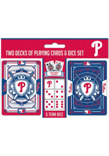 Philadelphia Phillies 2pk Playing Card & Dice Set Playing Cards