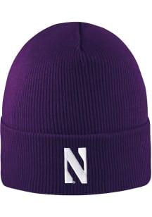 LogoFit Northwestern Wildcats Purple North Pole Mens Knit Hat