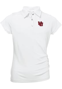 Utah Utes Girls Pink Brighton Short Sleeve Polo