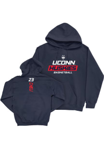 Morgan Cheli UConn Huskies Mens Navy Blue NIL Rush Player Hood
